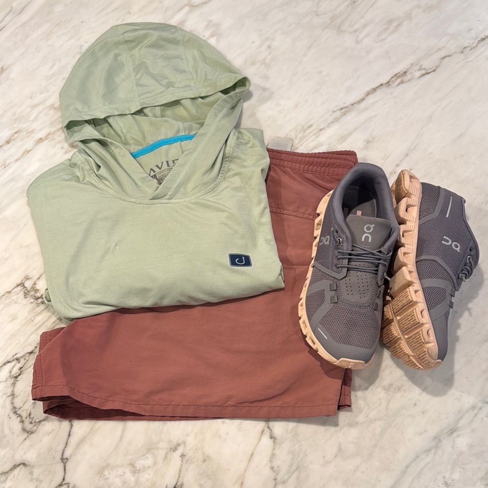 AVID UV Protection Green Hooded Long Sleeve Performance Tee Size XL
